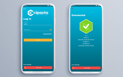 Tank user and vehicle authorisation with Cipacto App